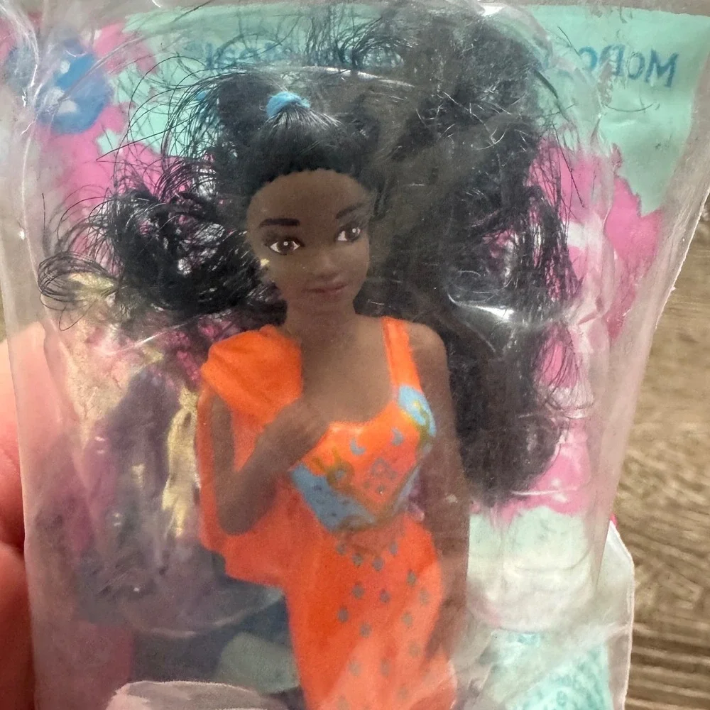 Vintage 1994 McDonalds Happy Meal Barbie Shani Jewel Glitter Figurine Sealed